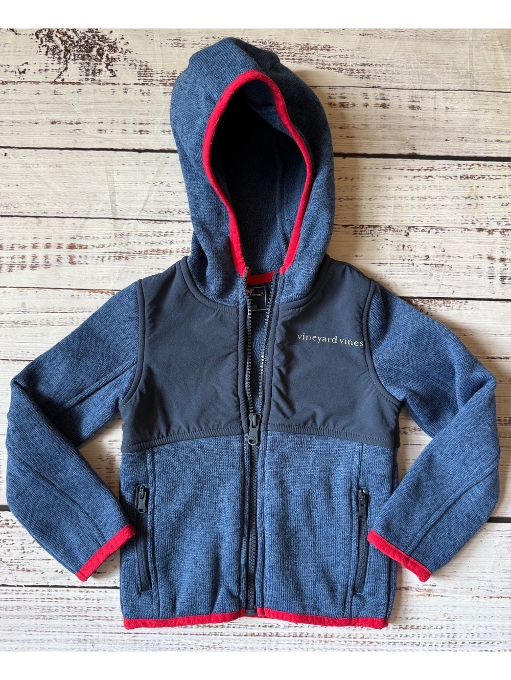 Vineyard Vines Jacket Toddler Boys 2T Navy Blue Red